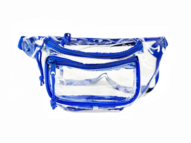 50 PACKS | $4.99 PER PACK || Case Lot: 50 pcs Clear Multi Pockets Fanny Pack