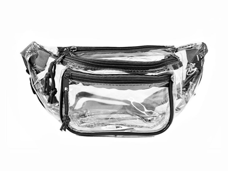 50 PACKS | $4.99 PER PACK || Case Lot: 50 pcs Clear Multi Pockets Fanny Pack