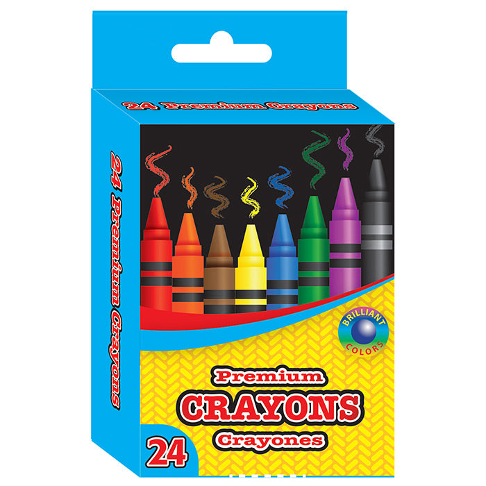 72 PACKS | $1.38 PER PACK || Premium Crayons 24 Color