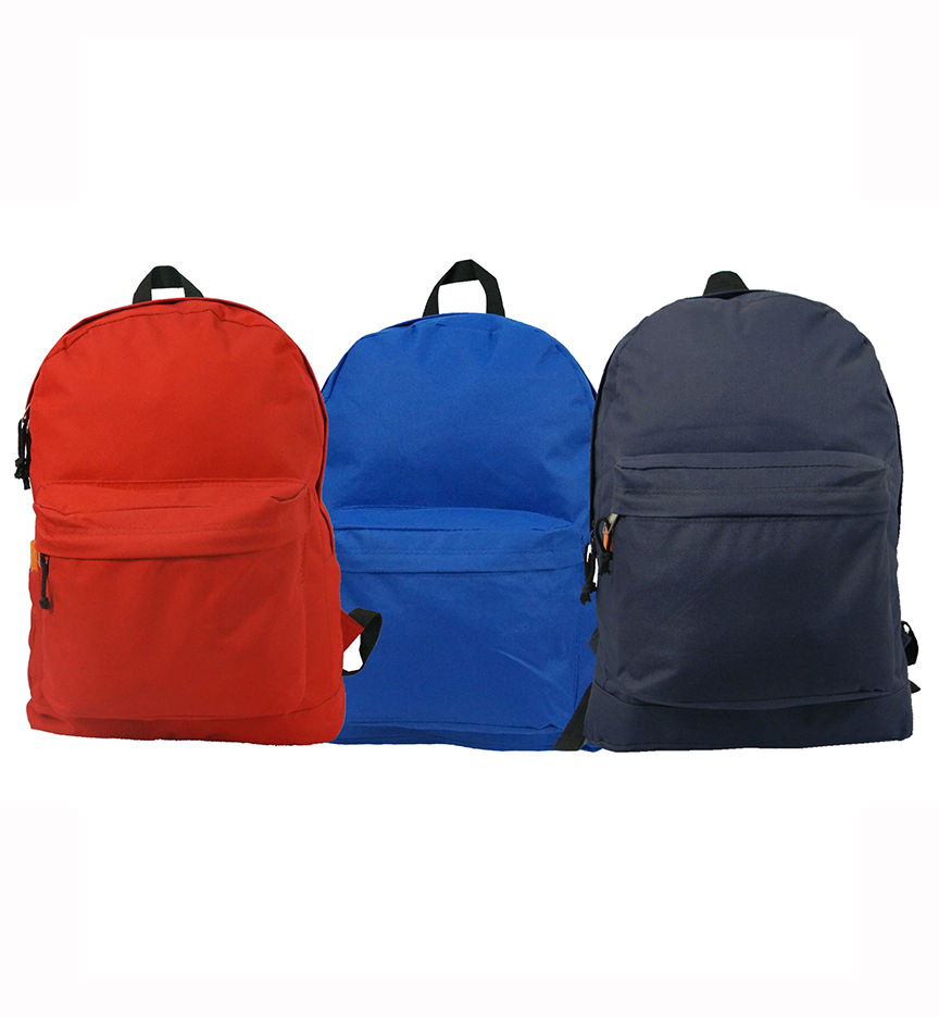 - 30 PCS | $6.33 PER PACK || Case Lot: 30 pcs Classic 18" Padded School Backpack W/Side Pocket - Ideal for School Books and Essentials