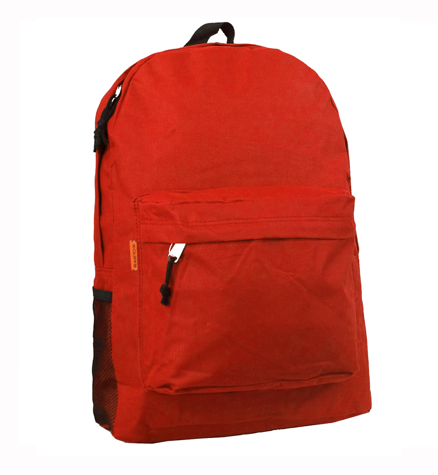 - 30 PCS | $6.33 PER PACK || Case Lot: 30 pcs Classic 18" Padded School Backpack W/Side Pocket - Ideal for School Books and Essentials