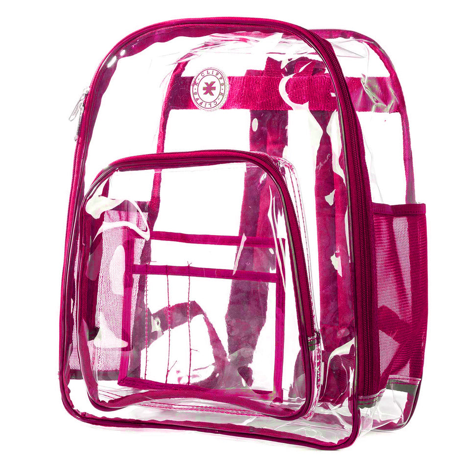 - 20 PACKS | $19.99 PER PACK || Wholesale Case Lot: 20pcs Clear Backpacks - Durable PVC, Quality See-Through Student Bookbag