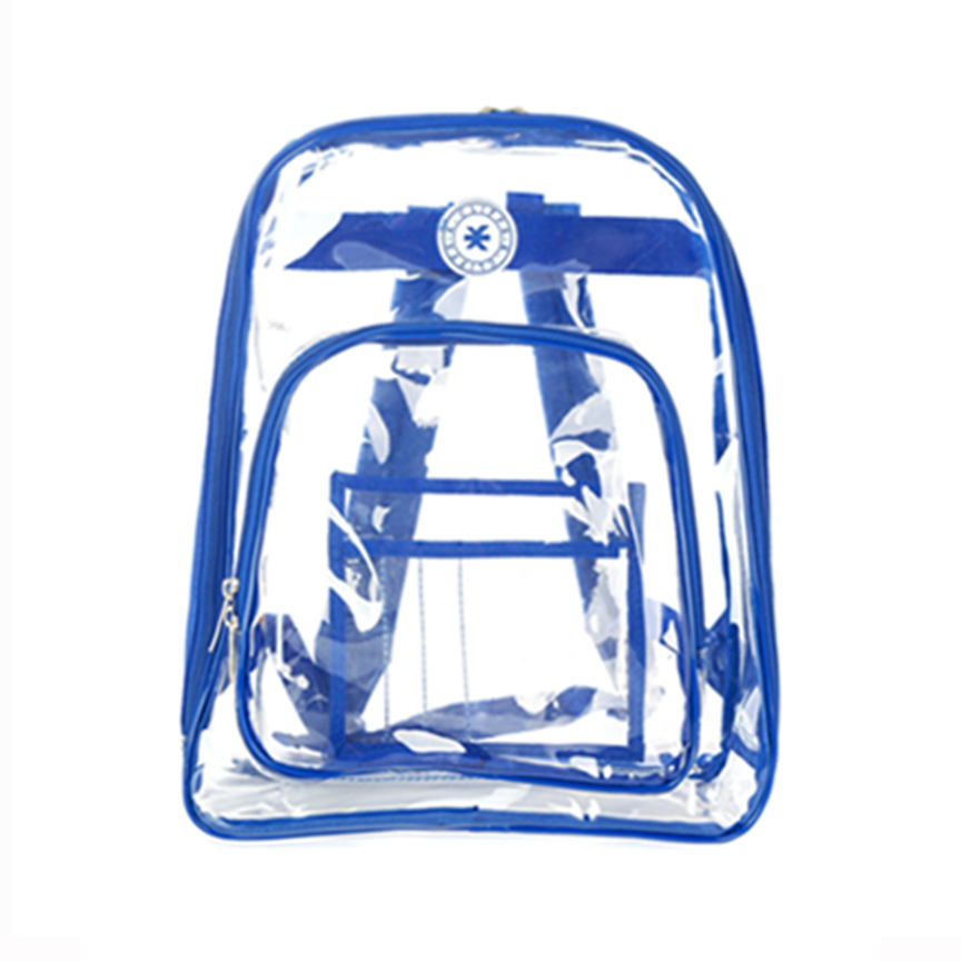 20pcs Clear Backpacks Durable PVC Student Bookbag Wholesale Case Lot