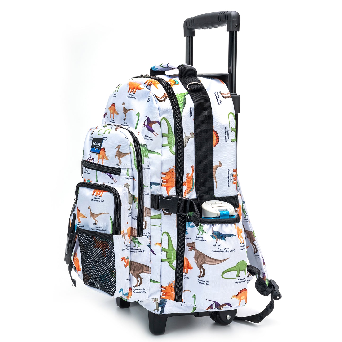 - 4 PACKS | $44.99 PER PACK || Wholesale Case Lot: 4pc Heavy Duty Rolling Backpack School Bookbag with Wheels Deluxe Wheeled Daypack