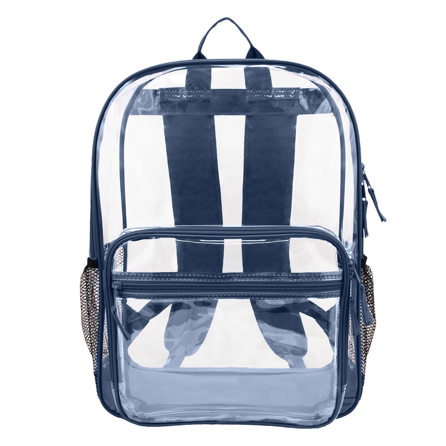 Wholesale Case Lot: 25 pcs 18" Heavy Duty Multi Function Backpack 0.3mm PVC Quality See-Through Student Bookbag ||| 25 PACKS | $8 PER PACK