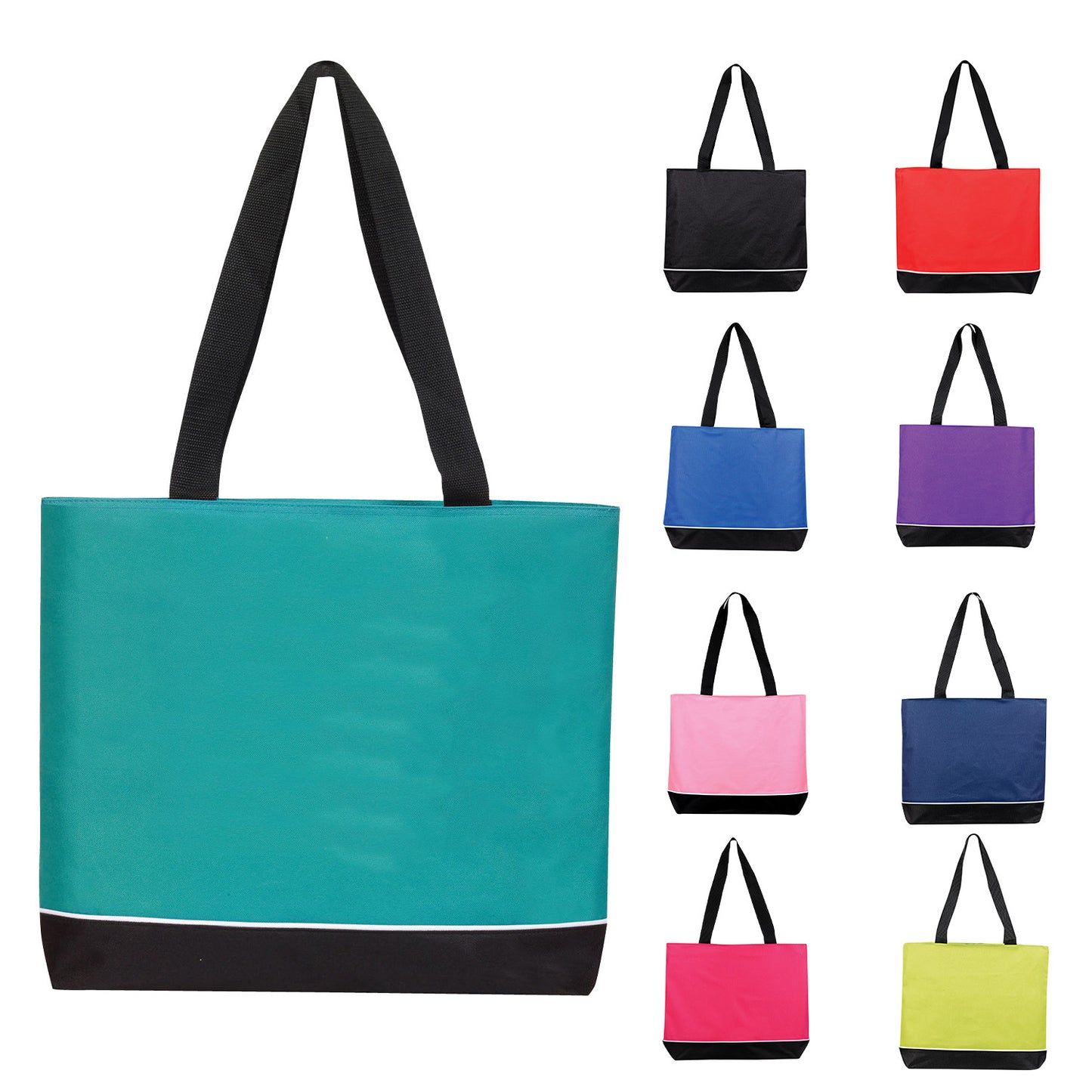 50 PACKS | $4.59 PER PACK || Case Lot: 50 pcs ZIPPER SHOULDER TOTE