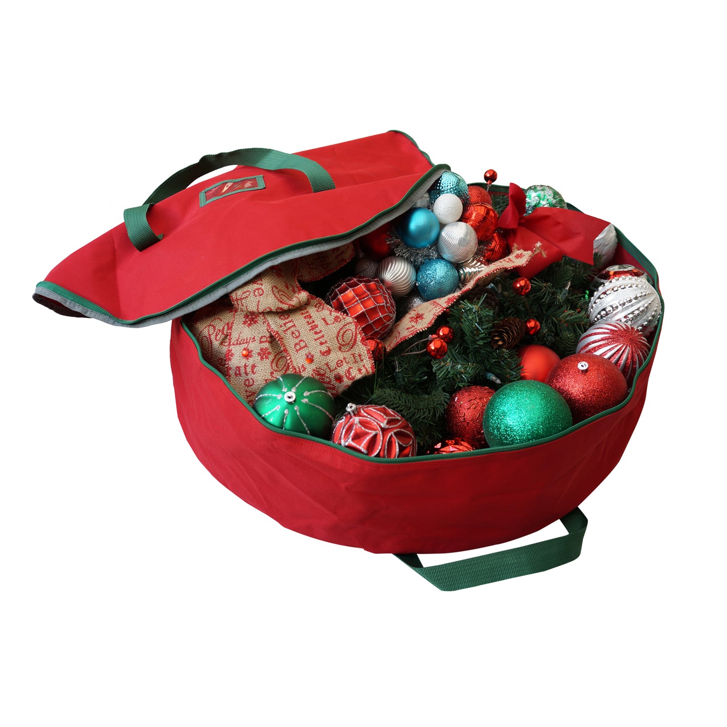 Wholesale Case Lot: 20 pcs Wreath Storage Bag Christmas Garland Holiday Ornament Storage | Up to 30 Inches ||| 20 PACKS | $9.49 PER PACK