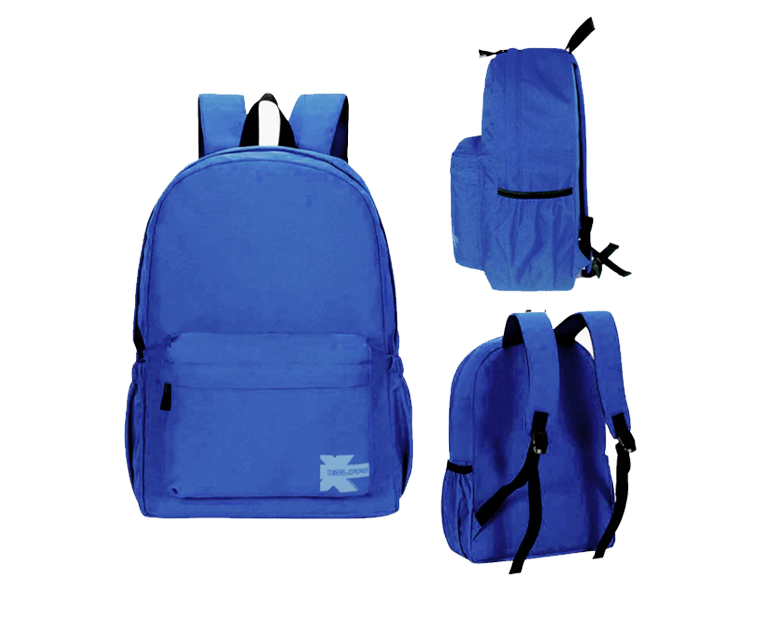 Wholesale Case Lot: 25 pcs Basic 18" School Backpack Simple Student School Bag Lightweight ||| 25 PACKS | $7.99 PER PACK
