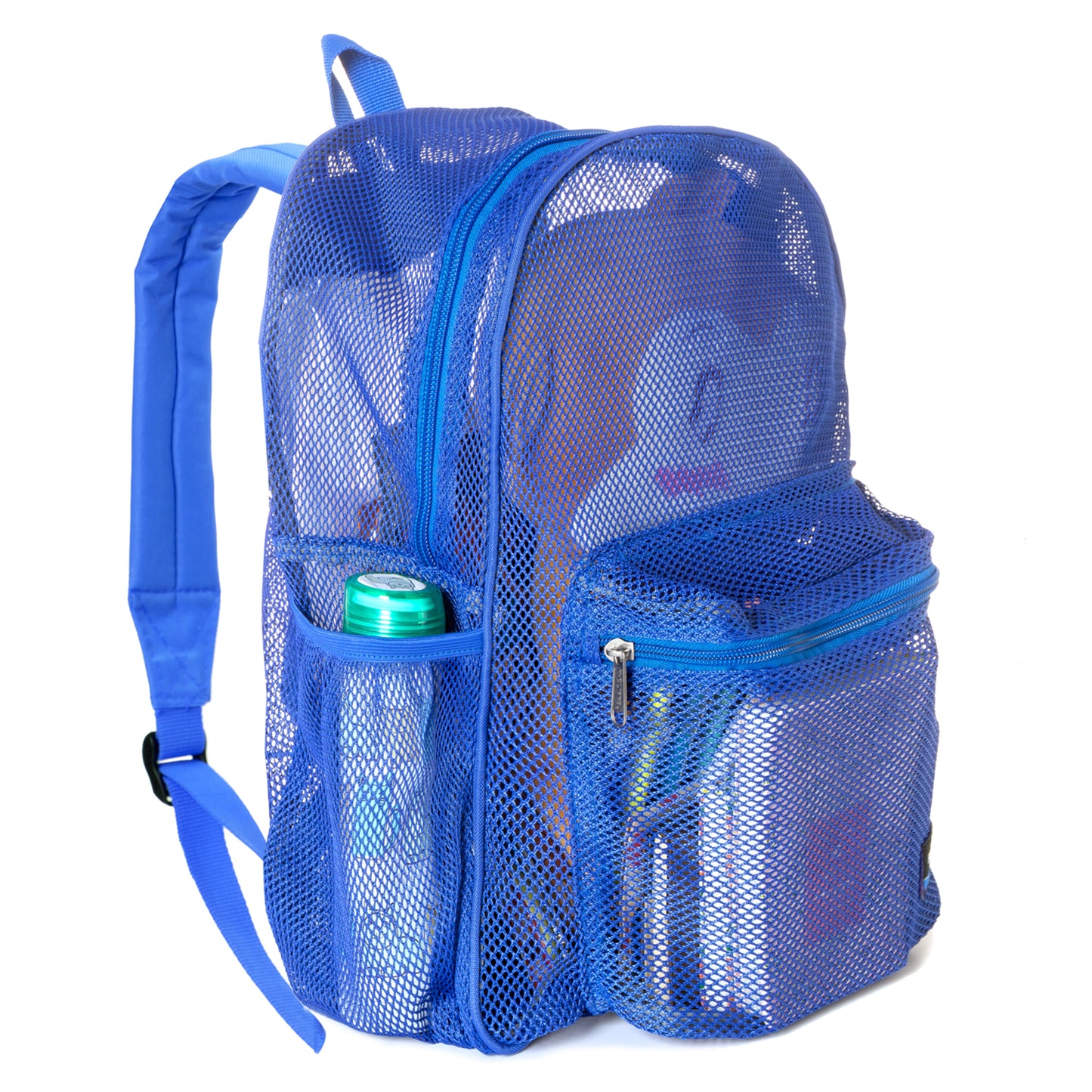 - 20 PACKS | $11.49 PER PACK || Wholesale Case Lot: 20 pcs Heavy Duty Classic Gym Student Mesh See Through Netting Backpack Padded Straps