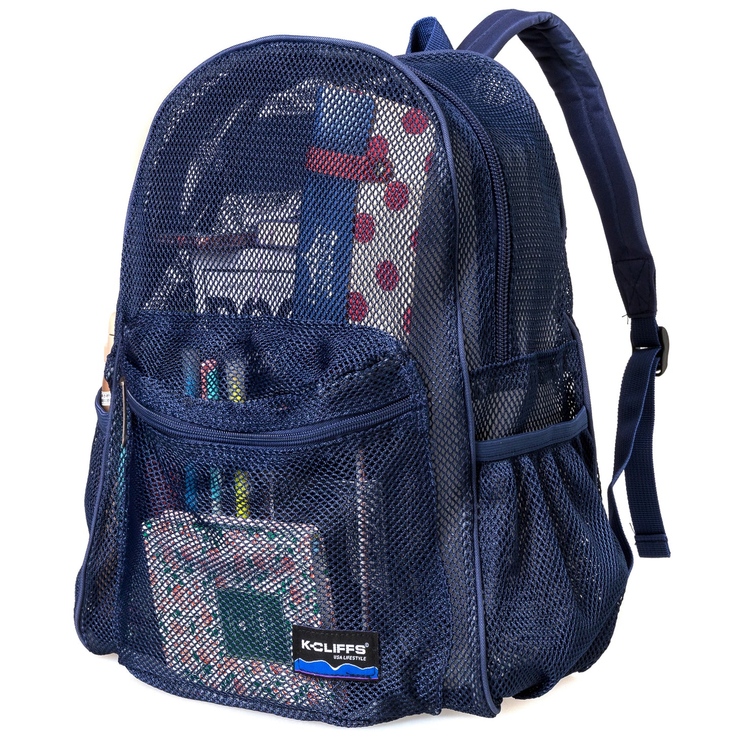 - 20 PACKS | $11.49 PER PACK || Wholesale Case Lot: 20 pcs Heavy Duty Classic Gym Student Mesh See Through Netting Backpack Padded Straps