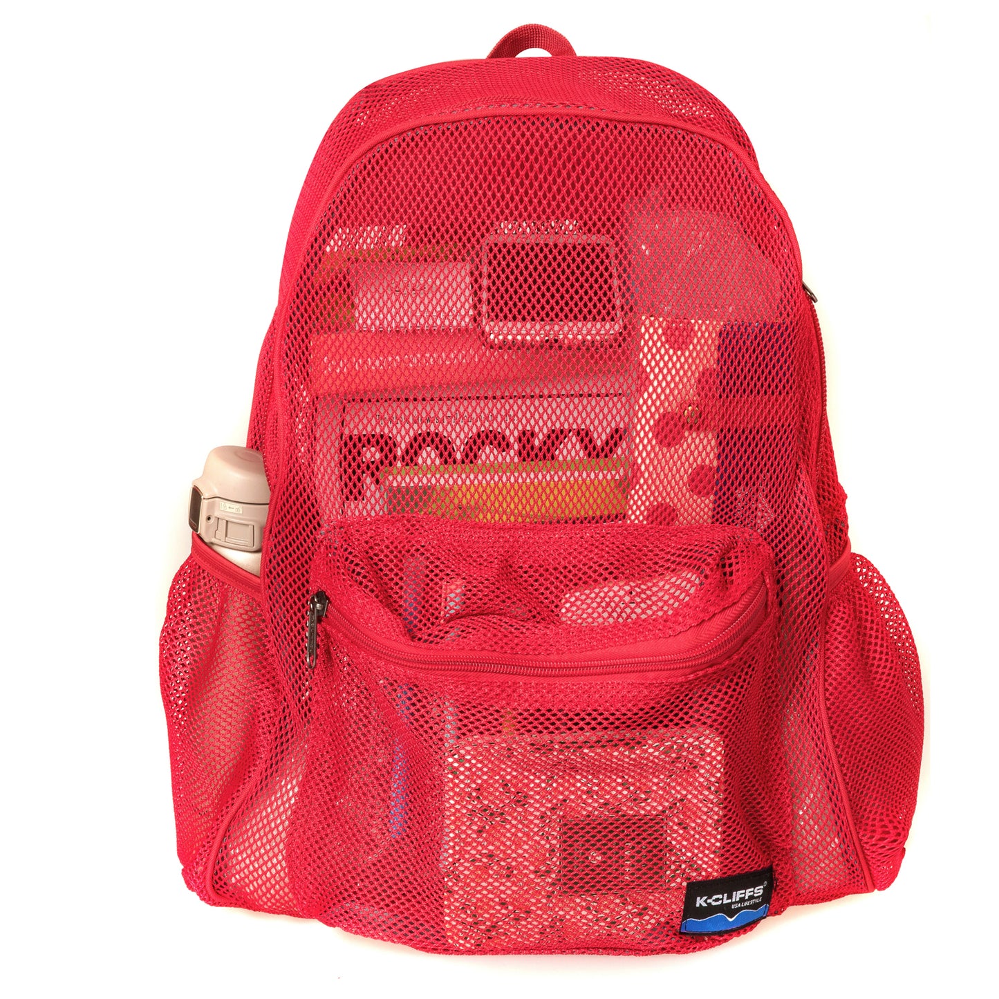 - 20 PACKS | $11.49 PER PACK || Wholesale Case Lot: 20 pcs Heavy Duty Classic Gym Student Mesh See Through Netting Backpack Padded Straps