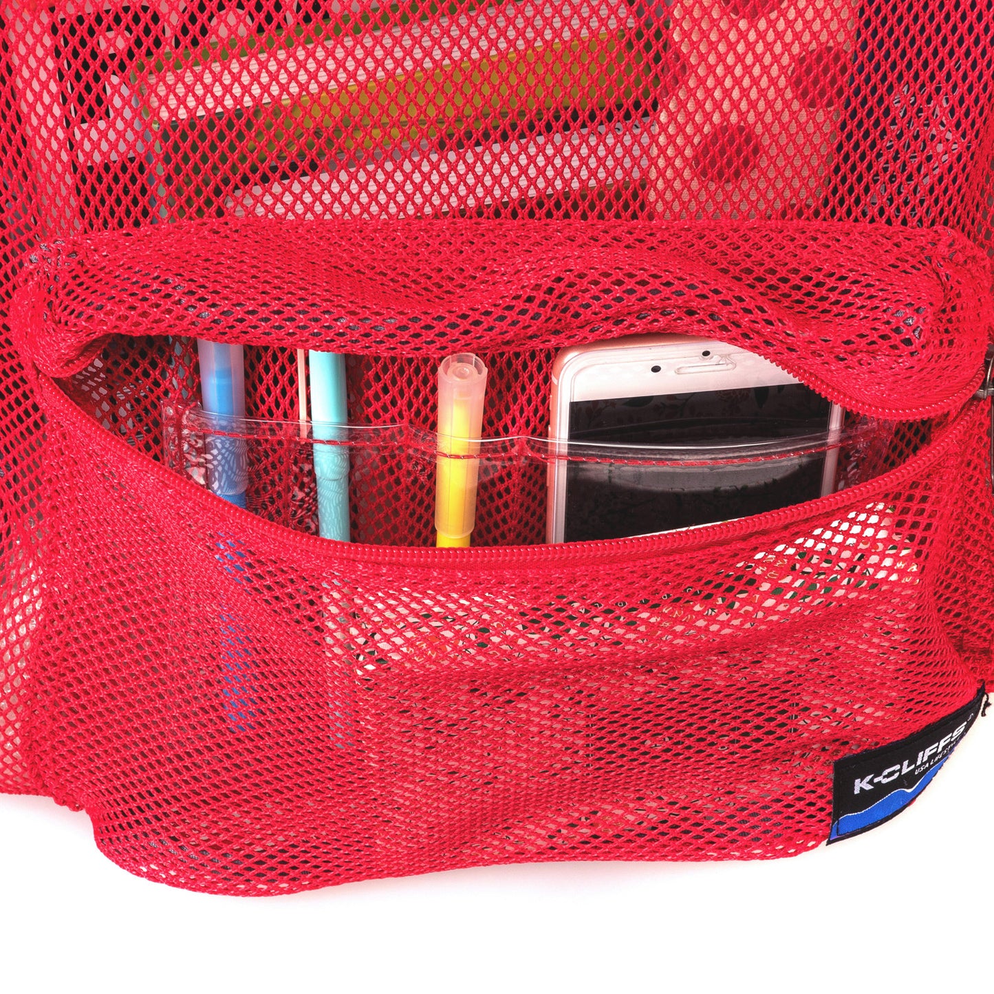 - 20 PACKS | $11.49 PER PACK || Wholesale Case Lot: 20 pcs Heavy Duty Classic Gym Student Mesh See Through Netting Backpack Padded Straps