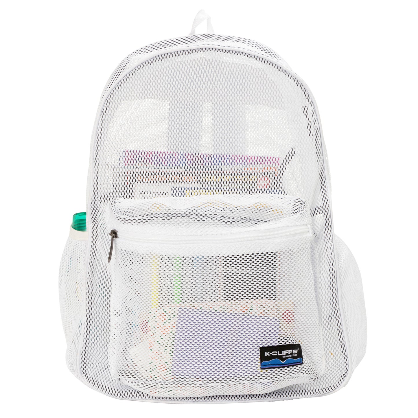 - 20 PACKS | $11.49 PER PACK || Wholesale Case Lot: 20 pcs Heavy Duty Classic Gym Student Mesh See Through Netting Backpack Padded Straps