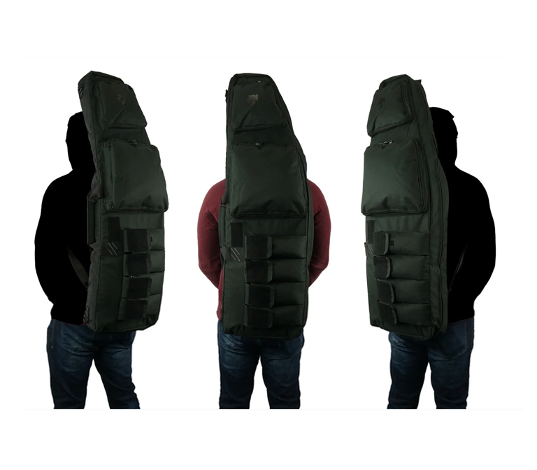 Wholesale Case Lot: 4 pcs Double Long Rifles Storage Bag with Mag Pockets Lockable Zippers ||| 4 PACKS | $37.49 PER PACK