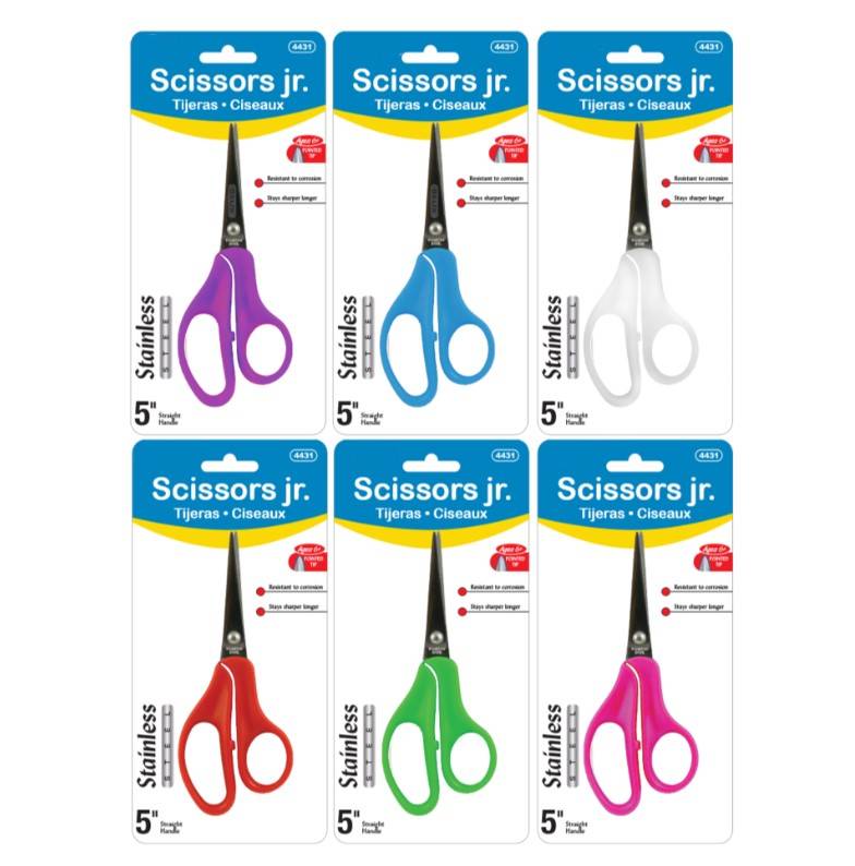 School Scissors 5" Blunt / Sharp Tip |||  144 PACKS | $0.9 PER PACK