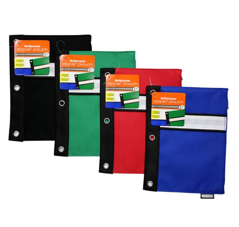 Pencil Pouch 3-Ring ||| 144 PACKS | $1.38 PER PACK ||