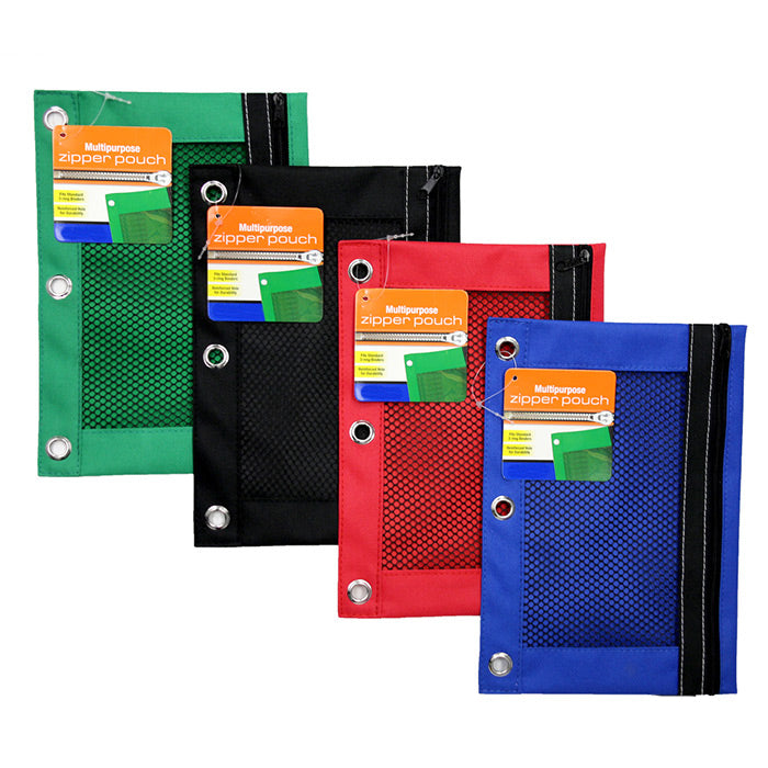 Pencil Pouch 3-Ring ||| 144 PACKS | $1.38 PER PACK ||