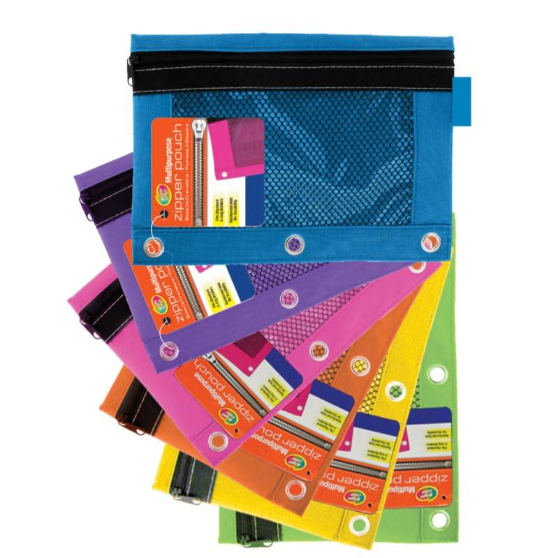 Pencil Pouch 3-Ring ||| 144 PACKS | $1.38 PER PACK ||
