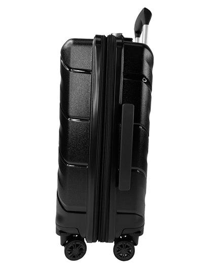 TravelEase 22" Expandable Spinner: Lightweight Carry-On with 360° Dual Wheels