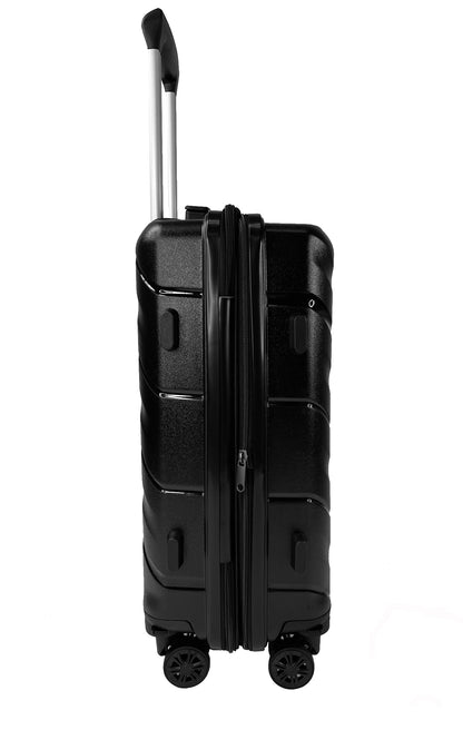TravelEase 22" Expandable Spinner: Lightweight Carry-On with 360° Dual Wheels
