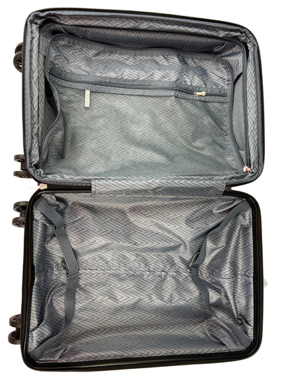 TravelEase 22" Expandable Spinner: Lightweight Carry-On with 360° Dual Wheels
