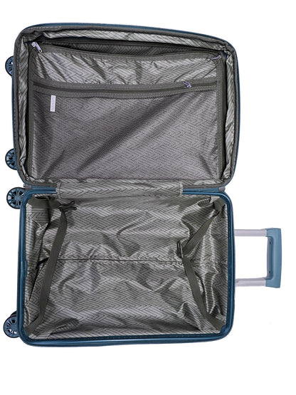 TravelEase 22" Expandable Spinner: Lightweight Carry-On with 360° Dual Wheels