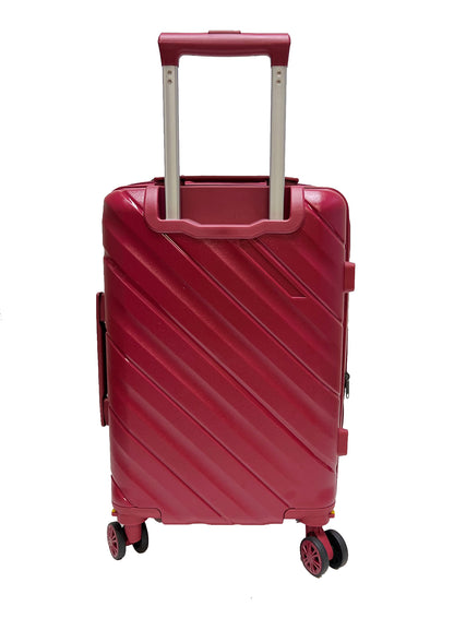 TravelEase 22" Expandable Spinner: Lightweight Carry-On with 360° Dual Wheels