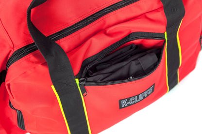 8 PACKS | $37.49 PER PACK ||  Case Lot: 8 pcs  Firefighter Rescue Duffel Bags with Paramedic Medical Features and Helmet Pocket