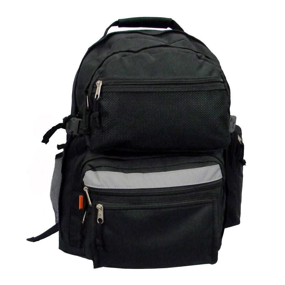 - 20 PACKS | $17.45 PER PACK ||   Case Lot: 20pcs 19" Spacious Backpack with Extra-Large Compartment, Reflective Straps, Five Front Pockets