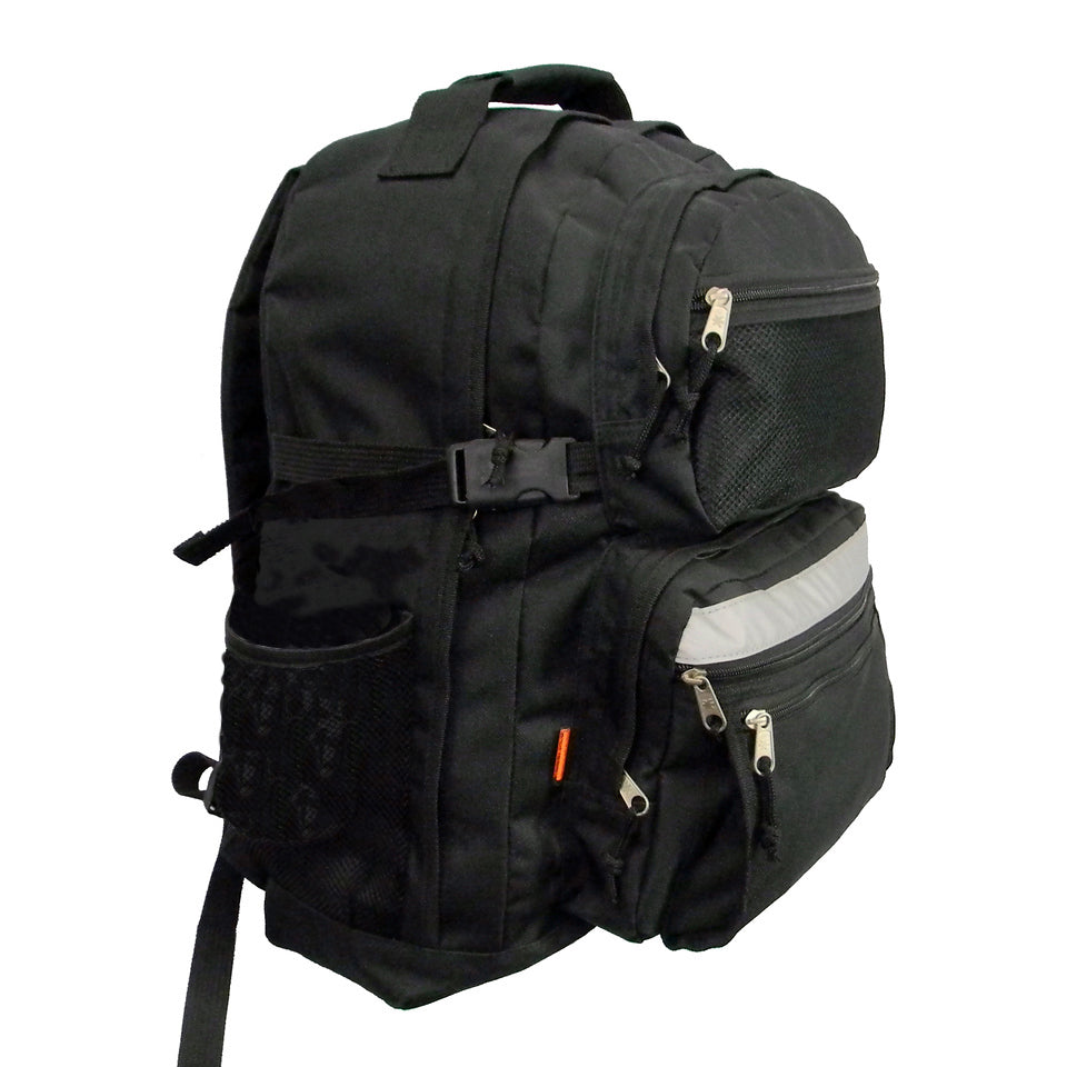 - 20 PACKS | $17.45 PER PACK ||   Case Lot: 20pcs 19" Spacious Backpack with Extra-Large Compartment, Reflective Straps, Five Front Pockets