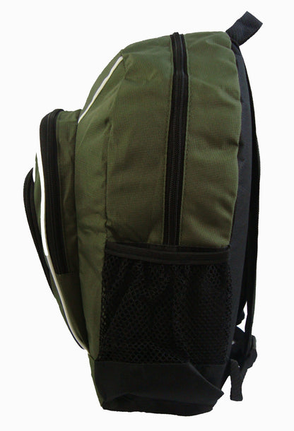 - 30 PACKS | $8.33 PER PACK ||    Wholesale Case Lot 30pcs 16 Inch Rip-stop Multi Pocket Backpack w/Side Mesh Pockets