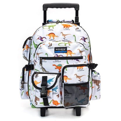 - 4 PACKS | $44.99 PER PACK ||  Wholesale Case Lot: 4pc Heavy Duty Rolling Backpack School Bookbag with Wheels Deluxe Wheeled Daypack