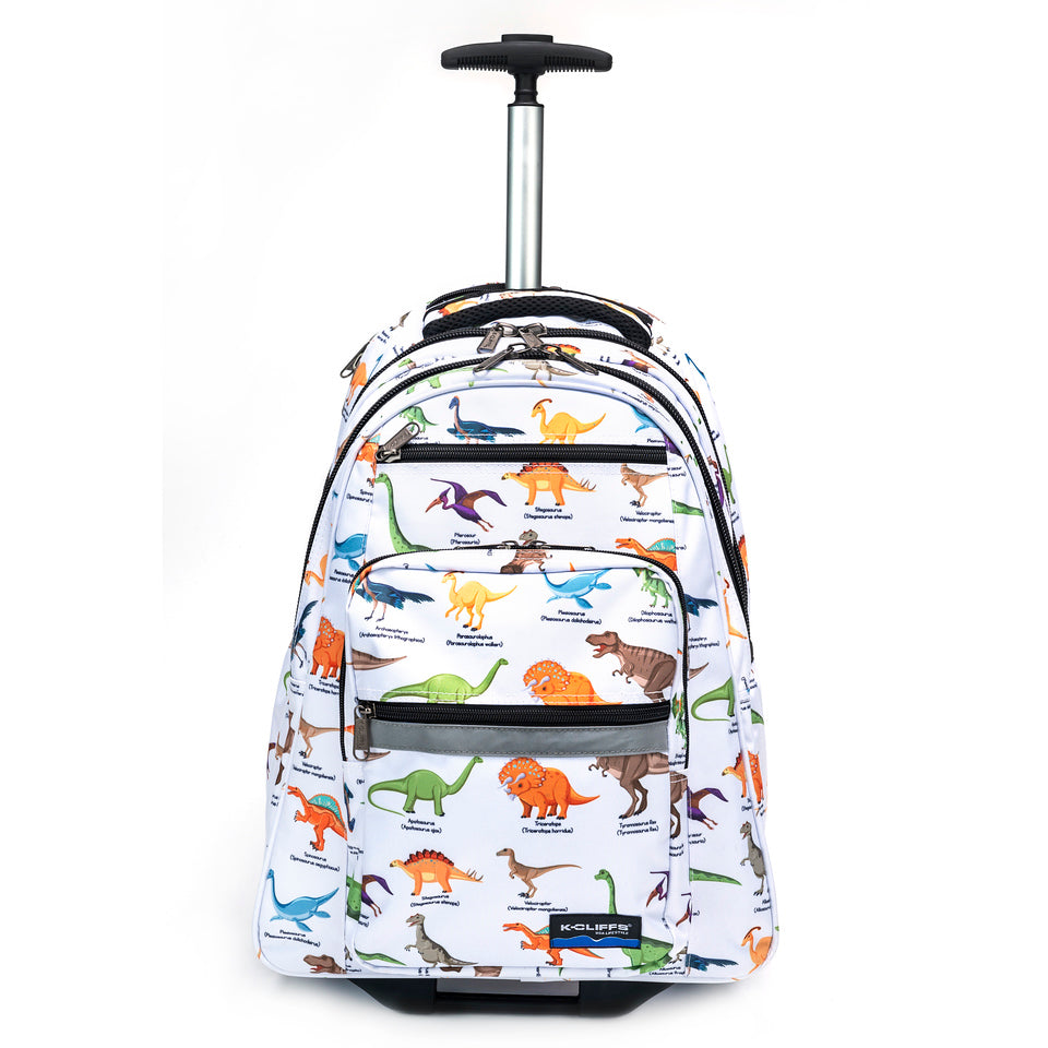 - 4 PACKS | $44.99 PER PACK ||    Wholesale Case Lot: 4pc Heavy Duty Rolling Backpack School Bookbag with Wheels Deluxe Wheeled Daypack