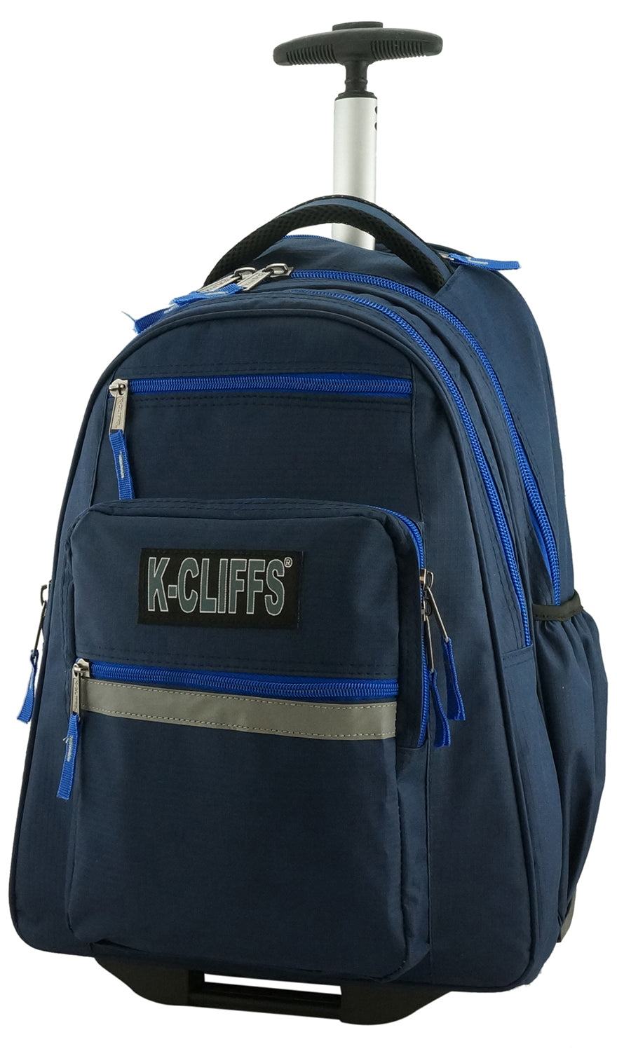 - 4 PACKS | $44.99 PER PACK ||    Wholesale Case Lot: 4pc Heavy Duty Rolling Backpack School Bookbag with Wheels Deluxe Wheeled Daypack