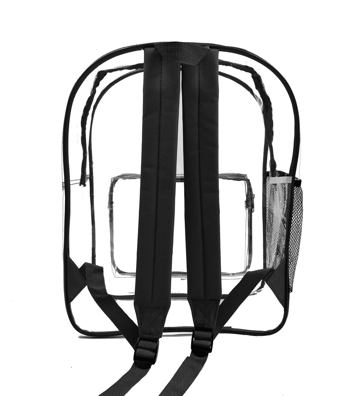 Wholesale Case Lot: 25 pcs 17" Heavy Duty Clear Security Backpack 0.3mm PVC Quality See-Through Student Bookbag  |||   25 PACKS | $8.99 PER PACK