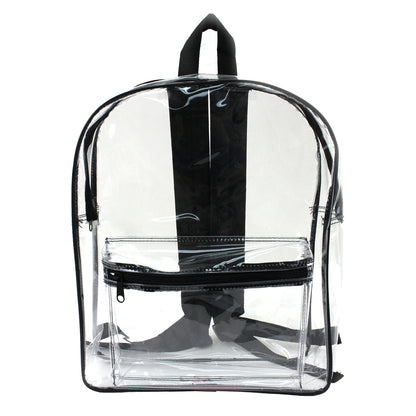 50 PACKS | $6.5 PER PACK ||    Wholesale Case Lot: 50 pcs 15" Car Backpacks 0.3mm PVC Quality See-Through Student Bookbagle