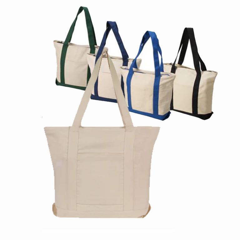 50 PACKS | $8.59 PER PACK ||   Case Lot: 50 pcs 19" Cotton Boat Tote 12oz