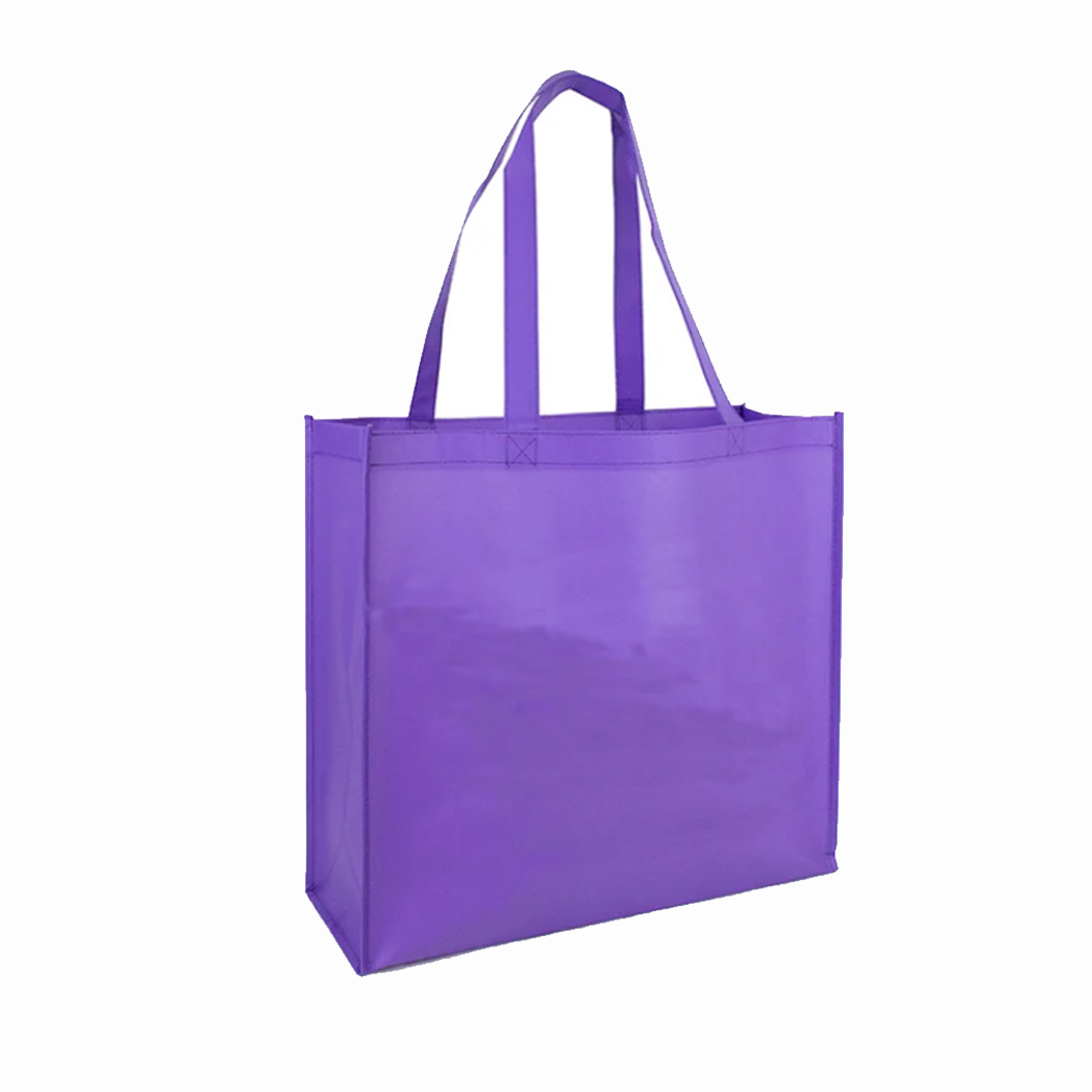 Case Lot: 100 pcs Non-Woven Cosmo Large Matte Laminated Tote 16"H x 17.5"W x 6.5"G   |||   100 PACKS | $2.39  PER PACK