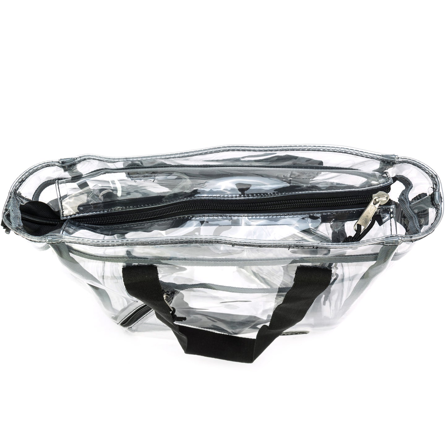 Wholesale Case Lot: 25-Pack Heavy Duty Clear Tote Quality See-Through Messenger Work Bag - Durable Transparent PVC  |||   25 PACKS | $9.99 PER PACK