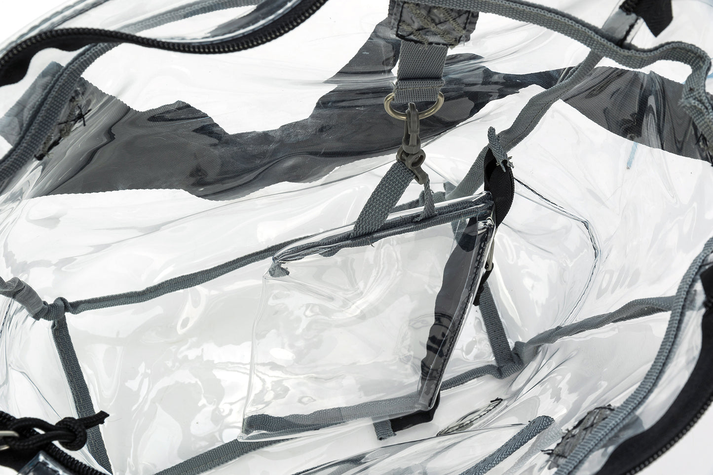 Wholesale Case Lot: 25-Pack Heavy Duty Clear Tote Quality See-Through Messenger Work Bag - Durable Transparent PVC  |||   25 PACKS | $9.99 PER PACK