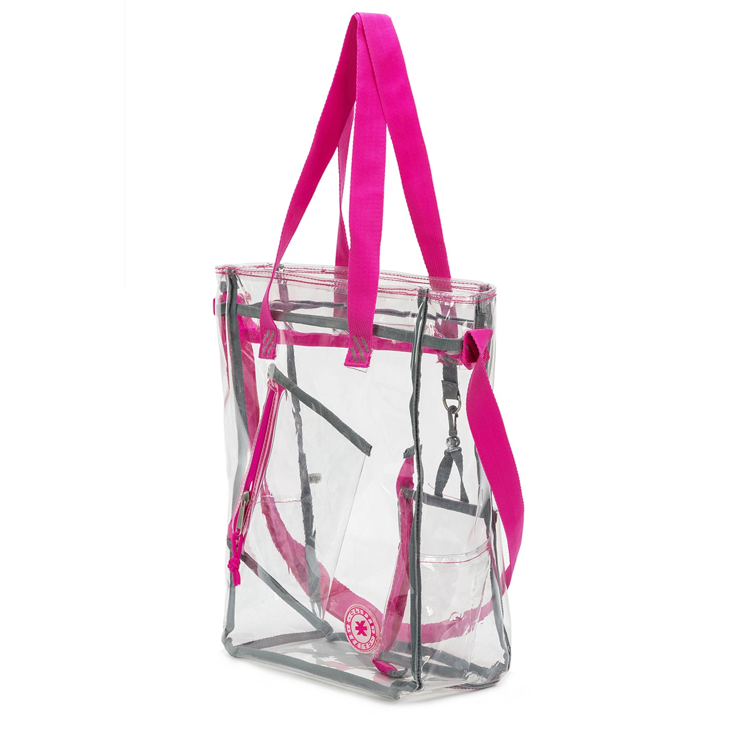 Wholesale Case Lot: 25-Pack Heavy Duty Clear Tote Quality See-Through Messenger Work Bag - Durable Transparent PVC  |||   25 PACKS | $9.99 PER PACK
