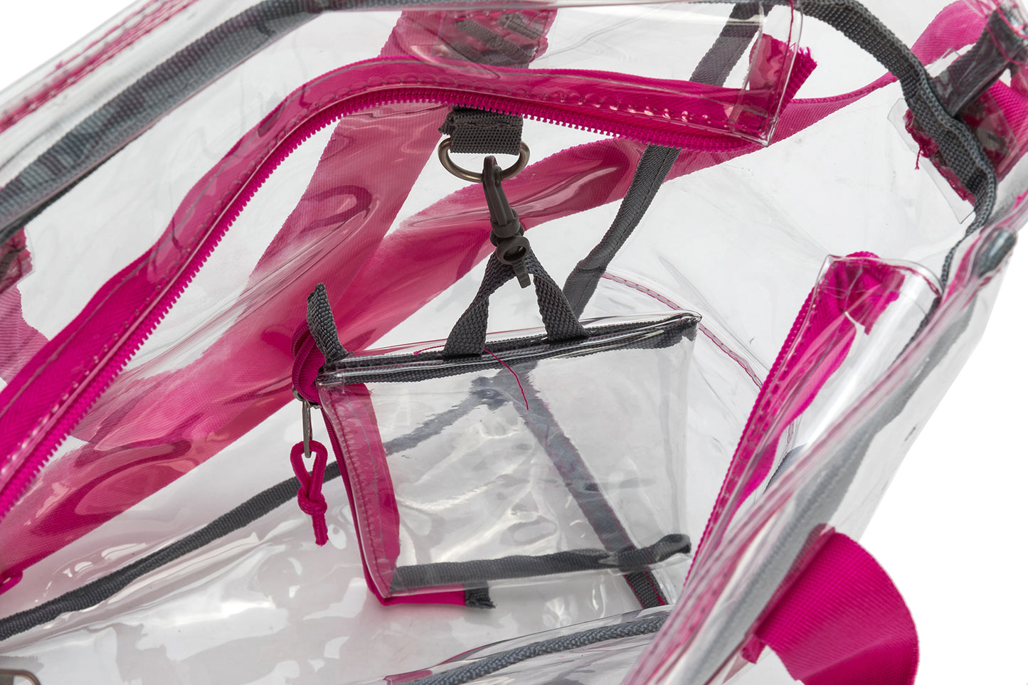 Wholesale Case Lot: 25-Pack Heavy Duty Clear Tote Quality See-Through Messenger Work Bag - Durable Transparent PVC  |||   25 PACKS | $9.99 PER PACK