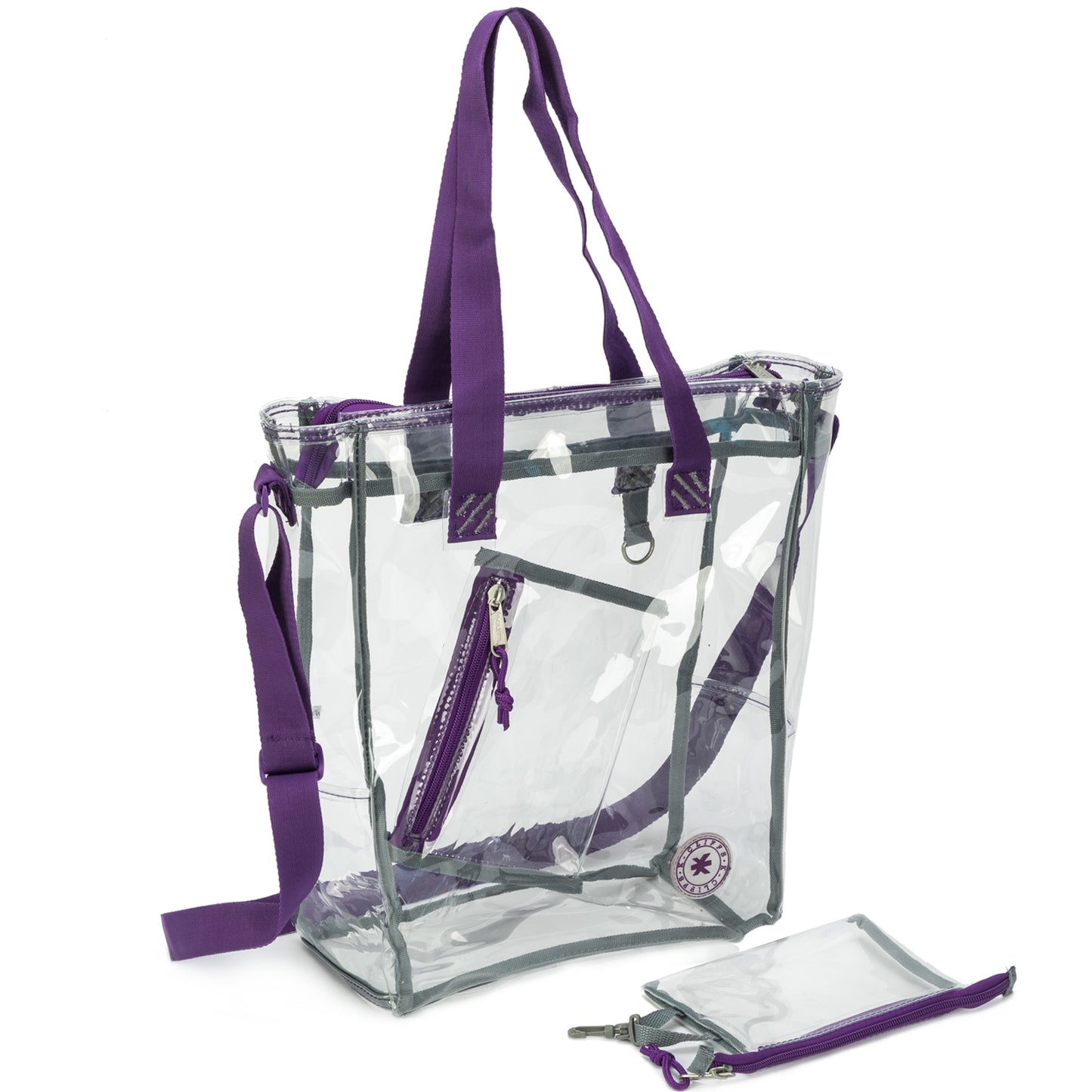 Wholesale Case Lot: 25-Pack Heavy Duty Clear Tote Quality See-Through Messenger Work Bag - Durable Transparent PVC  |||   25 PACKS | $9.99 PER PACK