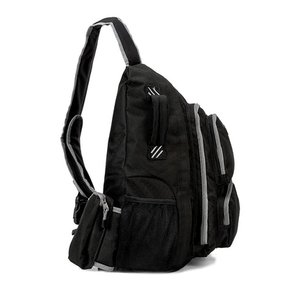 Wholesale Case Lot: 14 pc High-Performance Heavy-Duty Sling Backpack: Water-Resistant Laptop Bookbag |||   14 PACKS | $23.57 PER PACK