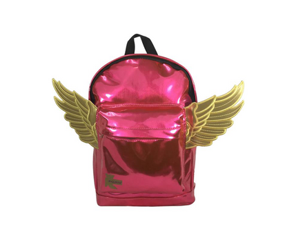 - 10 PACKS | $5.5 PER PACK ||    Wholesale Case Lot: 10 pc Adorable Kids' Backpack with Angel Wings: Synthetic Leather Daypack for Casual Travel