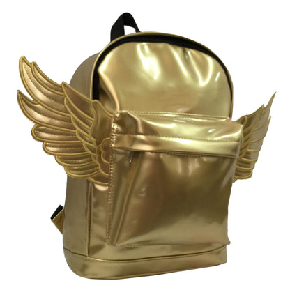 - 10 PACKS | $5.5 PER PACK ||    Wholesale Case Lot: 10 pc Adorable Kids' Backpack with Angel Wings: Synthetic Leather Daypack for Casual Travel