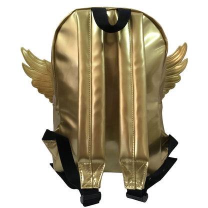 - 10 PACKS | $5.5 PER PACK ||    Wholesale Case Lot: 10 pc Adorable Kids' Backpack with Angel Wings: Synthetic Leather Daypack for Casual Travel