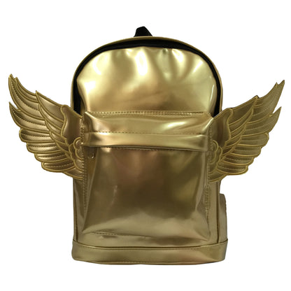 - 10 PACKS | $5.5 PER PACK ||    Wholesale Case Lot: 10 pc Adorable Kids' Backpack with Angel Wings: Synthetic Leather Daypack for Casual Travel