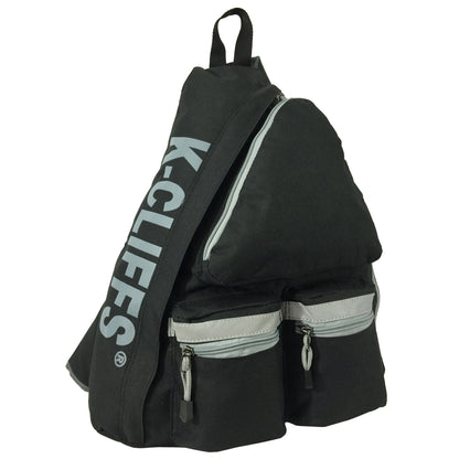 Wholesale Case Lot: 20 pc High-Visibility Water-Resistant Sling Backpack: Heavy-Duty Laptop Bookbag with Reflective Safety Stripe  |||   20 PACKS | $12.49 PER PACK