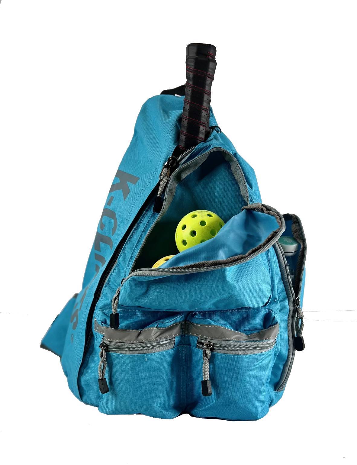 Wholesale Case Lot: 20 pc High-Visibility Water-Resistant Sling Backpack: Heavy-Duty Laptop Bookbag with Reflective Safety Stripe  |||   20 PACKS | $12.49 PER PACK